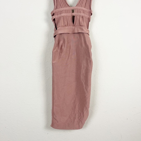 House Of CB Mara Plunge Bandage Dress Size XS - Picture 2 of 6